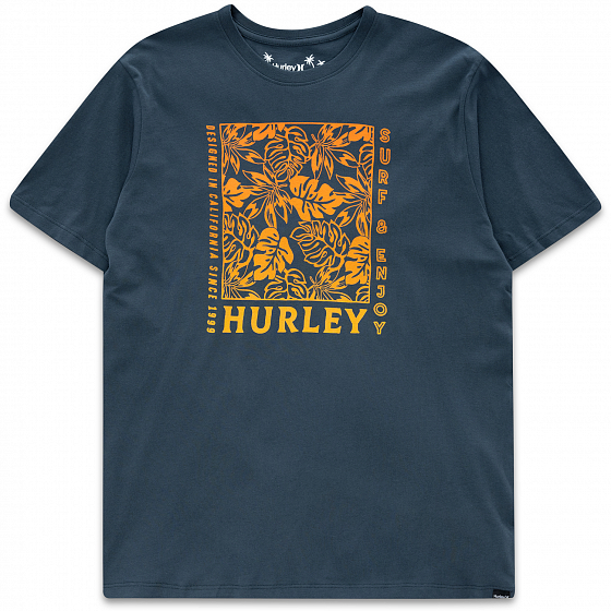 

Футболка Hurley, Синий;monsoon, Everyday Wash Hana Bay Bomb Tee Ss 2022 MONSOON