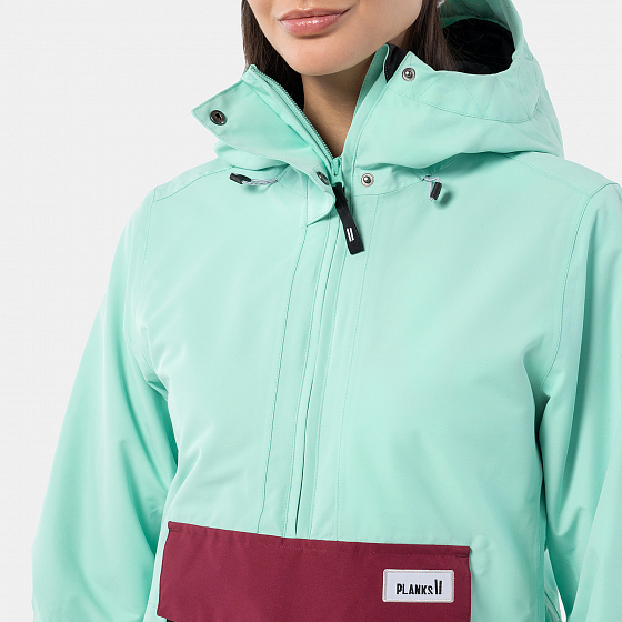 

Анорак Planks, Черный;серый;мятный;розовый;cool teal, Overstoke Anorak 2022 COOL TEAL