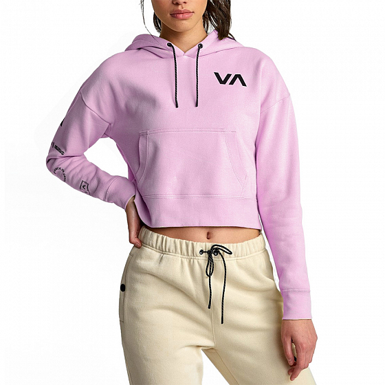 

Толстовка Rvca, Розовый;бежевый;pink lavender, Sport Hoodie 2020 PINK LAVENDER