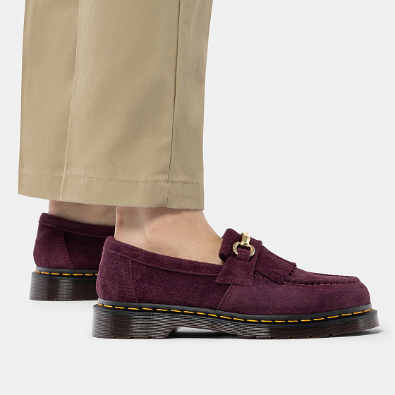 

Лоферы Dr. Martens, Розовый;черный;коричневый;plum desert oasis suede, Snaffle Loafer 2022 PLUM DESERT OASIS SUEDE