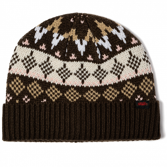 

Шапка Vans, Черный;коричневый;demitasse, Mn Vans X Justin Henry Beanie 2022 DEMITASSE