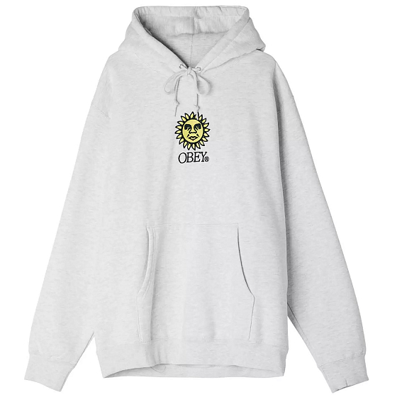 

Толстовка Obey, Белый;серый;ash grey, Sunshine Hoody Ash Grey