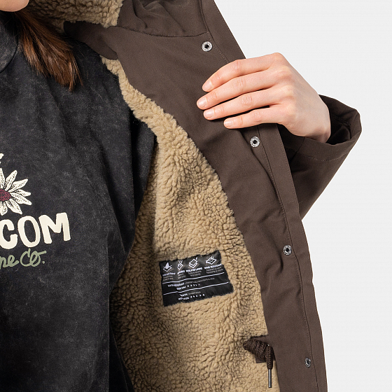 

Парка Volcom, Хаки;черный;красный;коричневый;серый;espresso, Walk On By 5K Parka 2023 Espresso