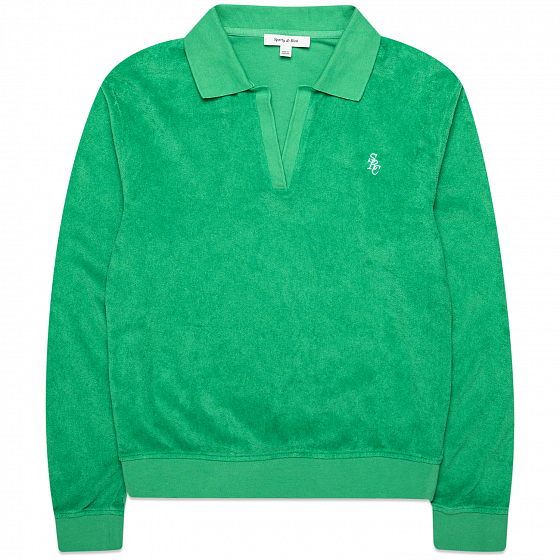 

Лонгслив Sporty &Amp; Rich, Мятный;зеленый;kelly green, Amanda Longsleeve Polo 2022 Kelly Green