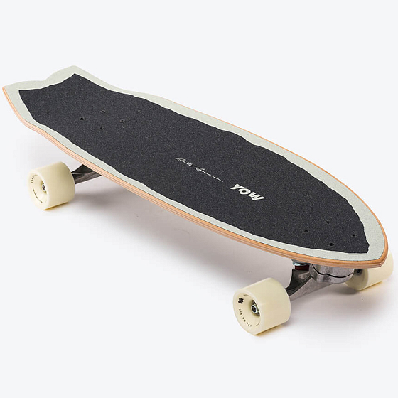 

Комплект лонгборд Yow, Черный;серый;32;5, Aritz Aranburu Signature Series Surfskate 2022 32,5