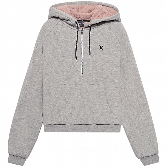 

Толстовка Hurley, Серый;lt grey htr, W Telluride Sherpa Half Zip 2021 LT GREY HTR