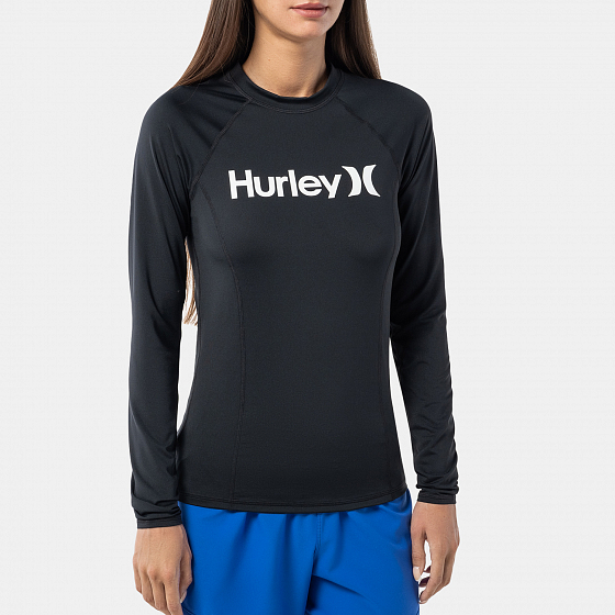 

Лайкра Hurley, Черный;black, Oao Solid Mock Neck Ls Rashguard 2022 BLACK