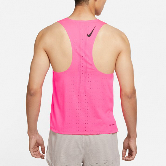 

Майка Nike, Розовый;серый;зеленый;hyper pink;black, M Aeroswift Singlet 2022 HYPER PINK/BLACK