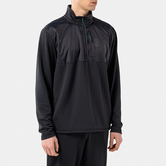 

Термокофта Airblaster, Серый;черный;black, Beast Regulator 1/4 Zip 2023 BLACK