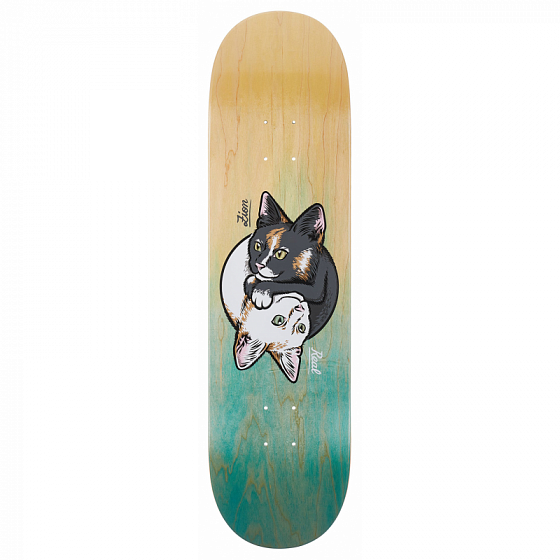 

Дека скейтборд Real Skateboards, Оранжевый;мятный;8;25, Zion Yin Yang Kitty 2022 8,25