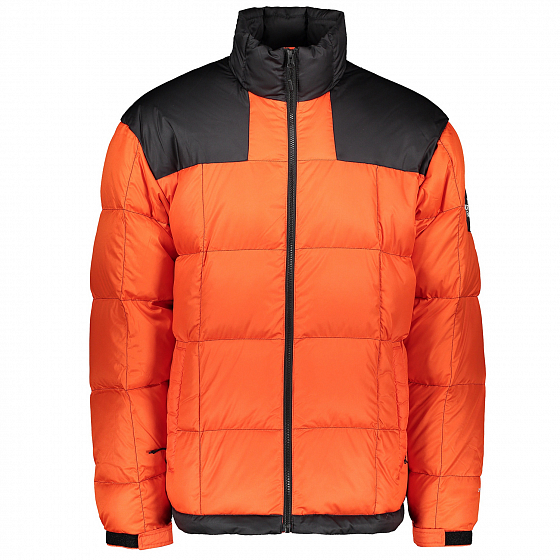 north face jacket orange and black