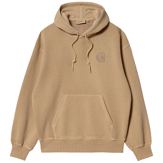 

Толстовка Carhartt Wip, Dusty h brown (garment dyed);оранжевый, W' Hooded Verse C Sweatshirt 2022 DUSTY H BROWN (GARMENT DYED)