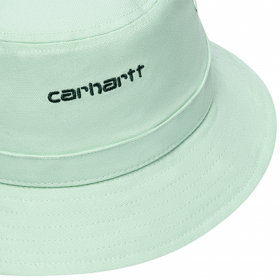 

Панама Carhartt Wip, Белый;серый;white;black, Script Bucket Hat 2022 White / Black