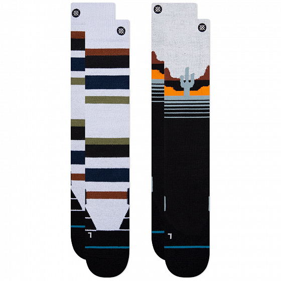 

Термоноски Stance, Черный;белый;black, Deserted 2 Pack 2022 BLACK