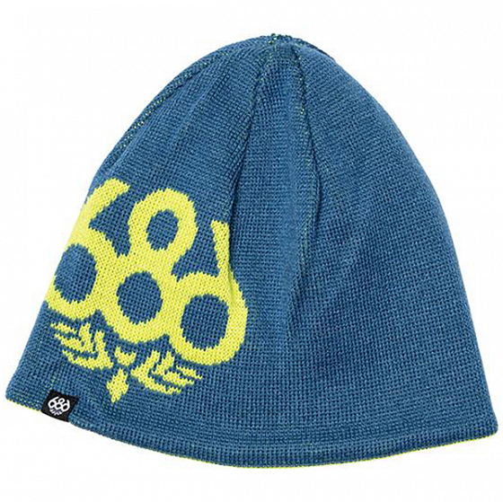 

Шапка 686, Черный;желтый;синий;хаки;classic blue, Boys Icon Reversible Beanie 2022 CLASSIC BLUE