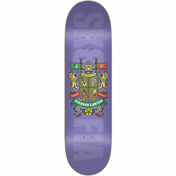 

Дека скейтборд Sk8Mafia, Синий;серый;8;3, Lawyer Crest Deck 2022 8,3