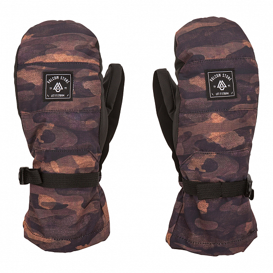 

Варежки Volcom, Dusk camo;красный;розовый, V.snow Over Mitt 2023 DUSK CAMO