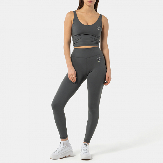 

Леггинсы Sporty &Amp; Rich, Зеленый;синий;серый;dark grey heather, High Waisted Legging 2023 DARK GREY HEATHER