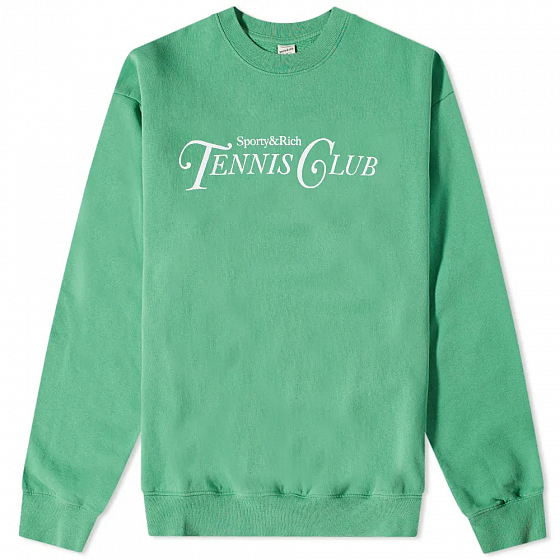 

Толстовка Sporty &Amp; Rich, Зеленый;kelly green, Rizzoli Tennis Crewneck 2022 Kelly Green