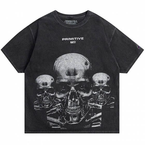 

Футболка Primitive, Черный;серый;black, Terminator Tee 2022 BLACK