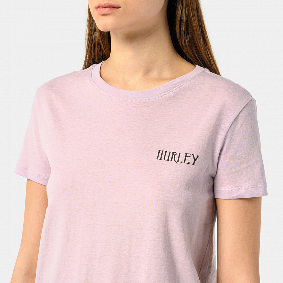 

Футболка Hurley, Белый;lavender frost, Lucy Classic Crew Tee 2022 LAVENDER FROST