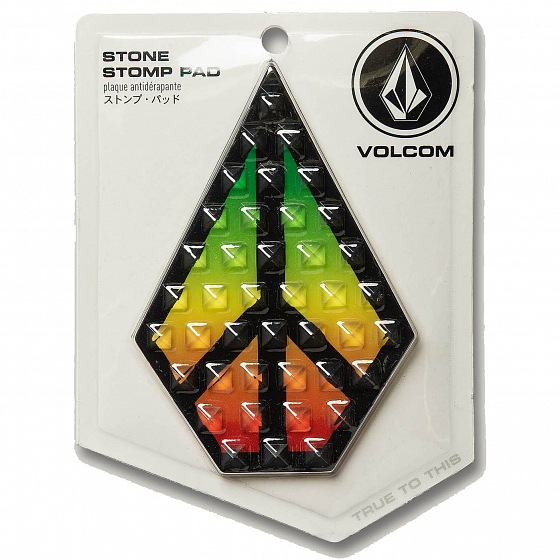 

Наклейка на доску Volcom, Белый;серый;rasta, Stone Stomp Pad 2020 RASTA