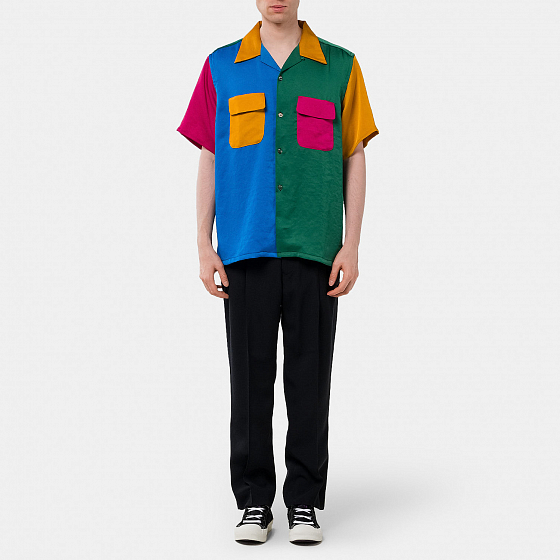 Рубашка NEEDLES S/S Classic Shirt - Multi Colour SS23 купить в