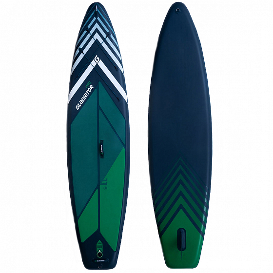 

Надувная доска sup комплект Gladiator, Dark blue;green;синий, Pro 11,6 DARK BLUE/Green