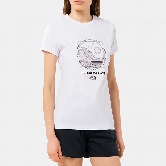 

Футболка The North Face, Зеленый;белый;tnf white, W Galahm Tee 2022 TNF WHITE