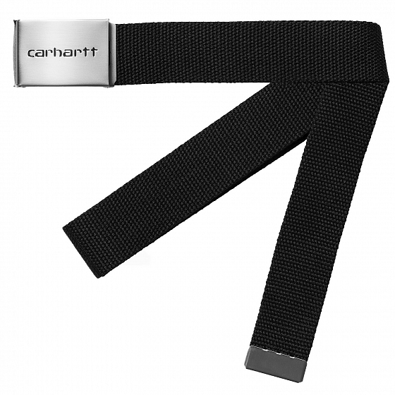 

Ремень Carhartt Wip, Коричневый;черный;leather, Clip Belt Chrome 2022 LEATHER