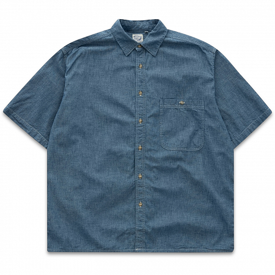 

Рубашка Orslow, Синий;chambray, Loose Fit Short Sleeve Shirt 2022 CHAMBRAY