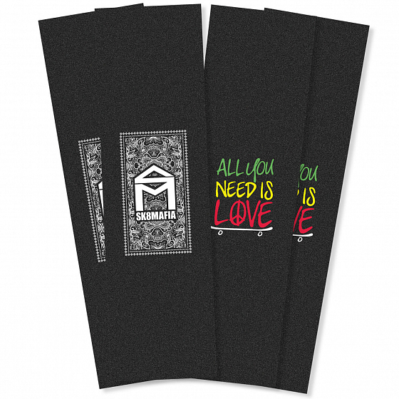 

Шкурка для деки Sk8Mafia, Черный;assorted, Logo Griptape 2022 ASSORTED