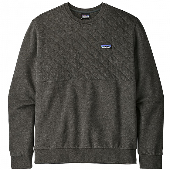 mens quilted crewneck sweatshirt