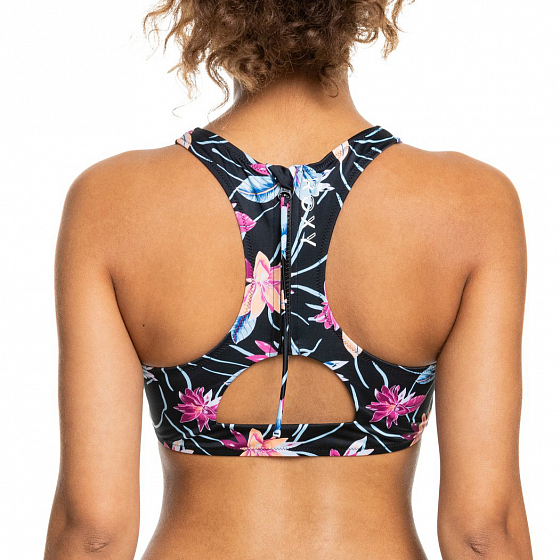 

Купальник верх Roxy, Оранжевый;коричневый;anthracite floral flow, Active Crop Top J 2022 ANTHRACITE FLORAL FLOW