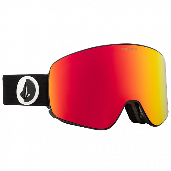 

Маска Volcom, Gloss black;red chrome;розовый;красный, Odyssey 2023 GLOSS BLACK/RED CHROME