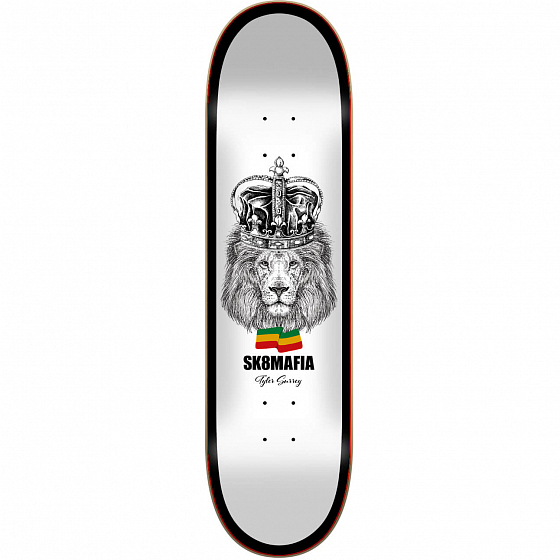 

Дека скейтборд Sk8Mafia, 8;серый;белый, Surrey Rasta Deck 2022 8