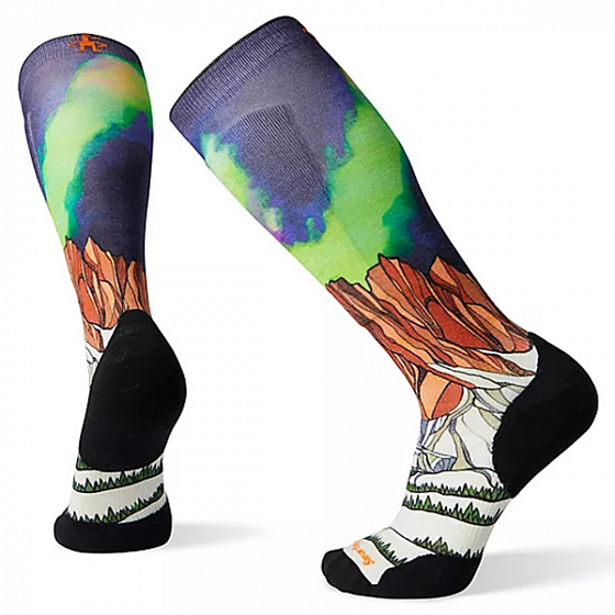 

Термоноски Smartwool, Черный;зеленый;multi color, Phd Ski Le Homechetler 2022 MULTI COLOR