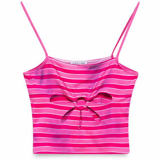 

Топ Collina Strada, Розовый;scholastic stripe b, Flower Cami 2023 SCHOLASTIC STRIPE B