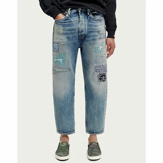 

Джинсы Scotch &Amp; Soda, New grunge;синий;серый, The Strand Premium Super Loose Jeans 2023 NEW GRUNGE