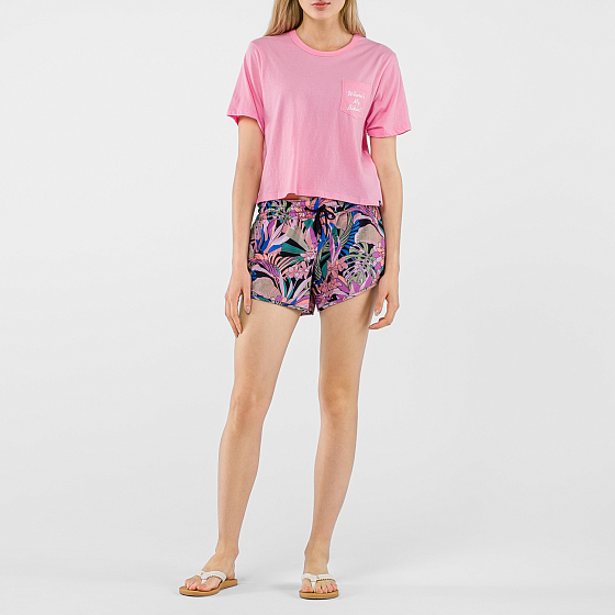 

Футболка Hurley, Розовый;washed pink, Good Times Pocket Crew 2021 WASHED PINK