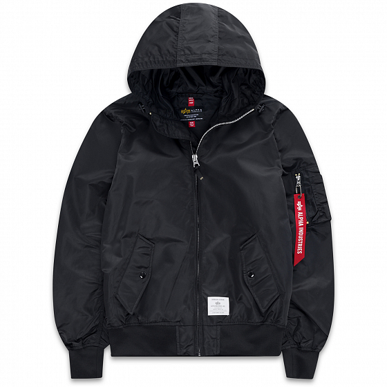 

Бомбер Alpha Industries, Черный;black, L-2B Hooded Gen Ii Flight Jacket 2022 BLACK