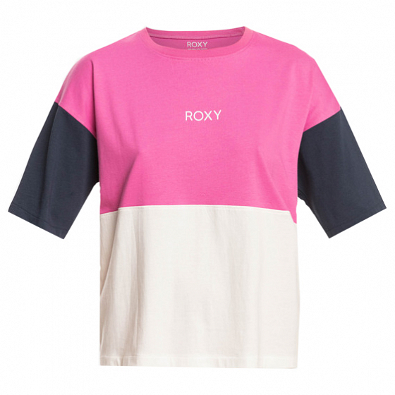 

Футболка Roxy, Розовый;белый;mood indigo, Eceg J Tees 2022 MOOD INDIGO