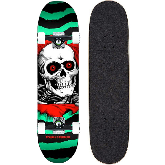 

Комплект скейтборд Powell Peralta, Черный;серый;black;red, Ripper 2023 Black / Red