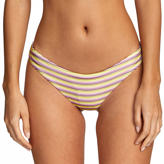 

Купальник низ Rvca, Оранжевый;коричневый;creme, Stripe Out Cheeky 2021 Creme