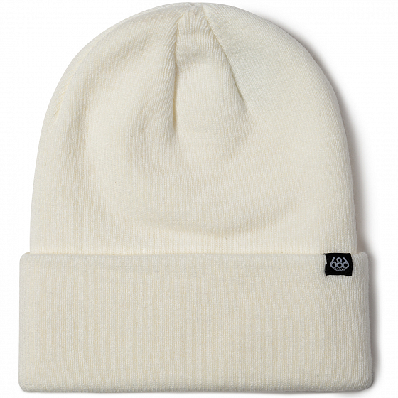 

Шапка 686, Синий;черный;фиолетовый;красный;white;серый;белый, Standard Roll Up Beanie White