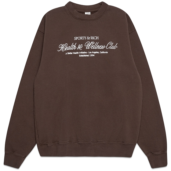 

Толстовка Sporty &Amp; Rich, Красный;chocolate, H&W Club Crewneck 2023 CHOCOLATE