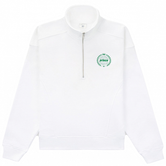 

Толстовка Sporty &Amp; Rich, Белый;white, Prince Crest Quarter Zip 2023 White