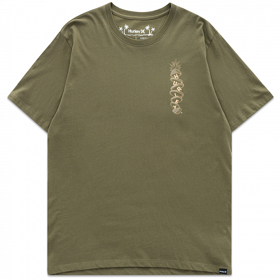 

Футболка Hurley, Хаки;olive, Evd Wash Tropical Slices Tee Ss 2022 Olive