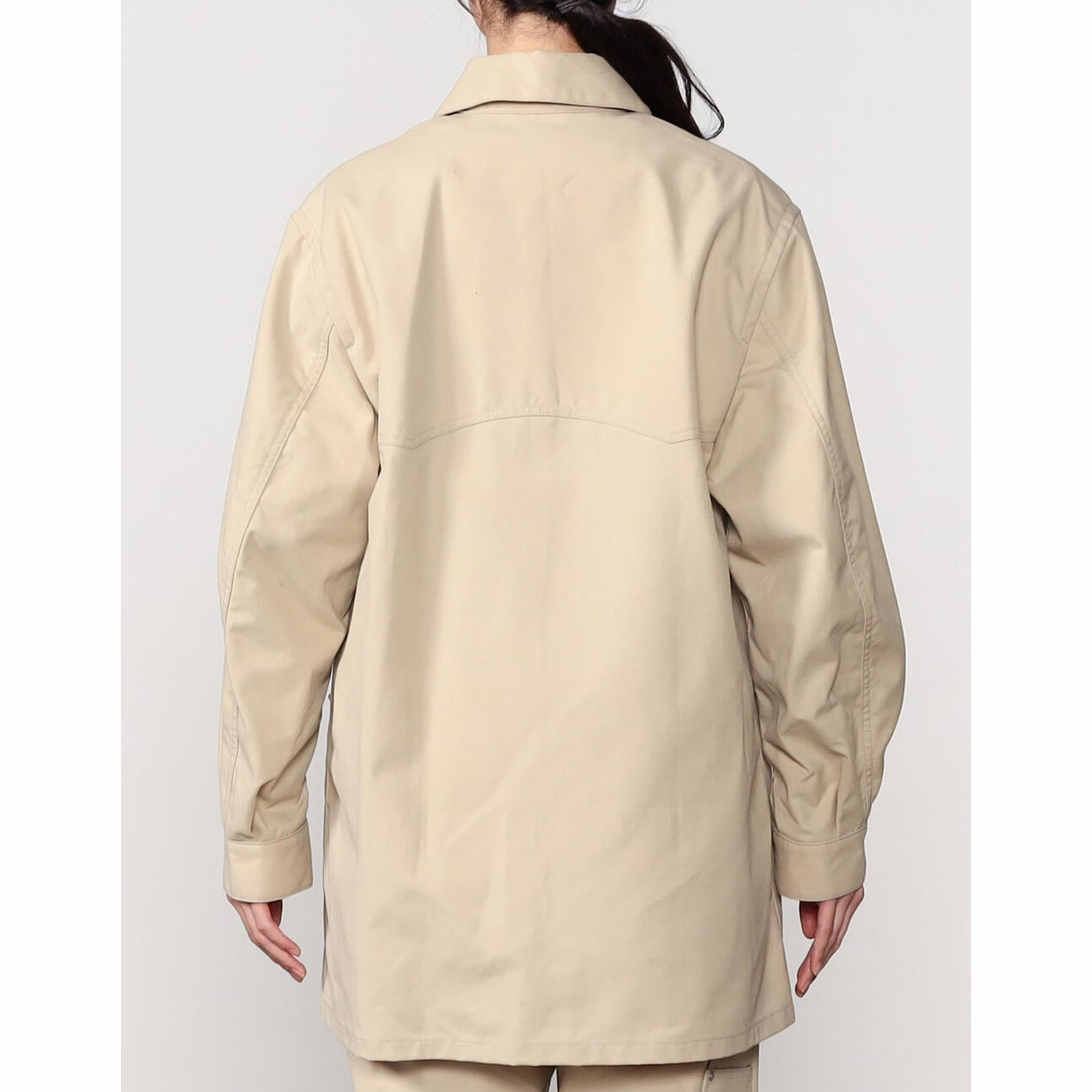 auraleeCOTTON OILED CANVAS LINER BLOUSON - dendycandy.com