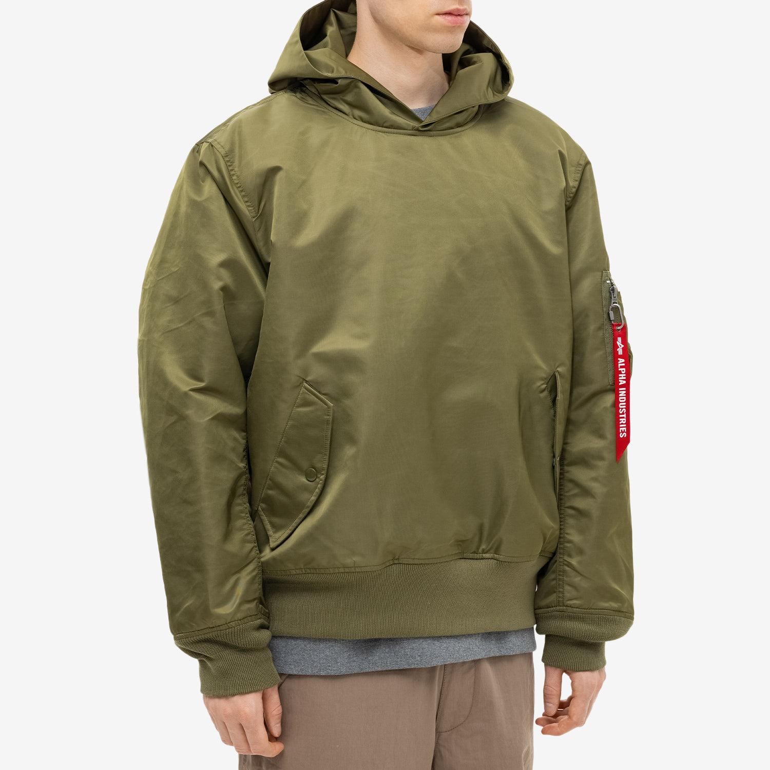 Бомбер Alpha Industries Pull-over Hooded Ma-1 FW25 — купить в  интернет-магазине Траектория